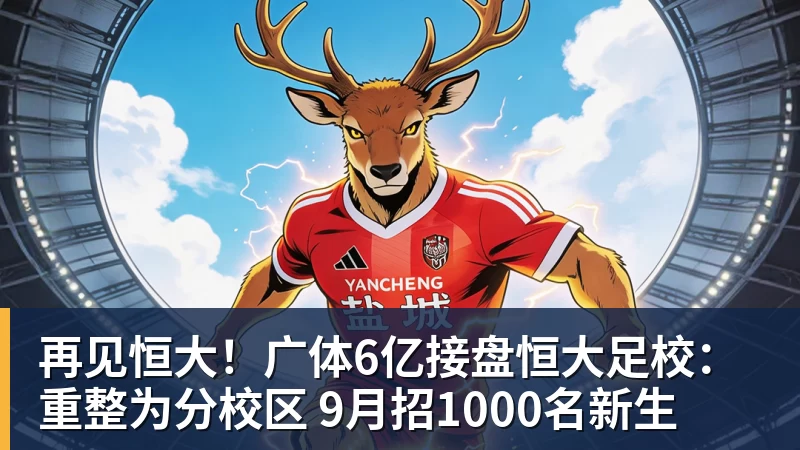 九游体育再见恒大！广体6亿接盘恒大足校：重整为分校区 9月招1000名新生